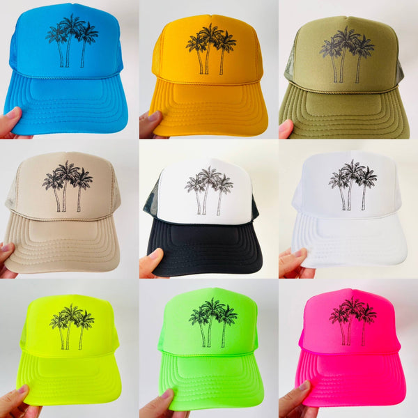 Palm Trees: White