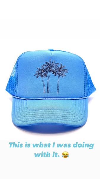 Palm Trees: White