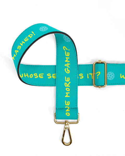 Pickleball designed bag shoulder strap- 4 designs: Pickleball Love