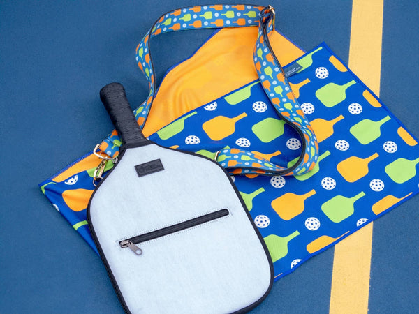 Pickleball designed bag shoulder strap- 4 designs: Pickleball Love