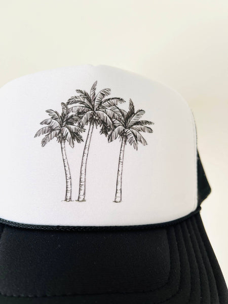 Palm Trees: White