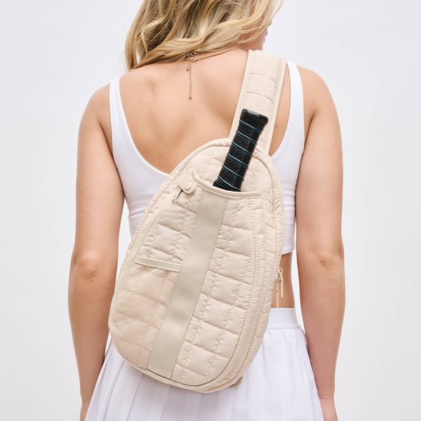 Match Point - Pickleball Sling Backpack: Cream