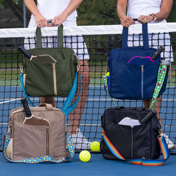 Pickleball designed bag shoulder strap- 4 designs: Pickleball Love