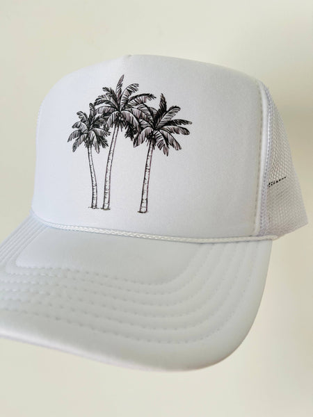 Palm Trees: White