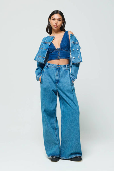 Raven Pleated Wide Leg - Everglades: 25
