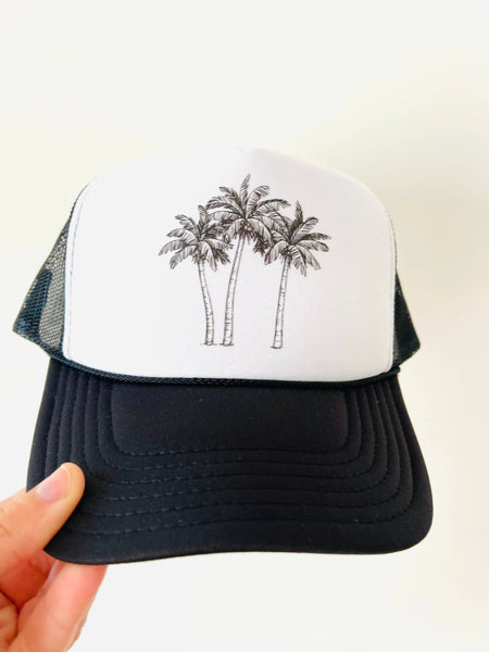 Palm Trees: White