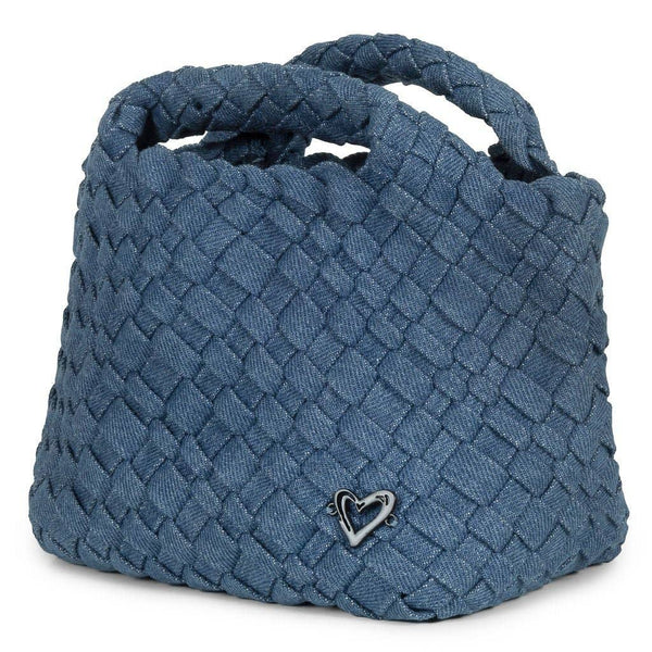 NEW Tiny Mini Woven Tote - Denim Jeans