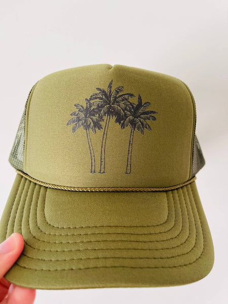 Palm Trees: White