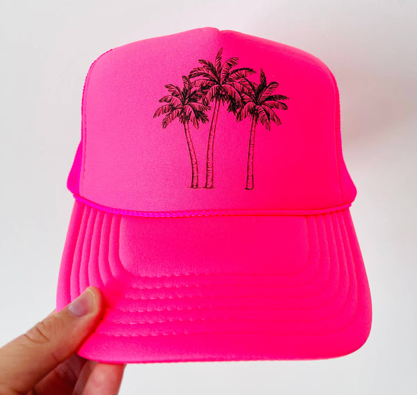 Palm Trees: White
