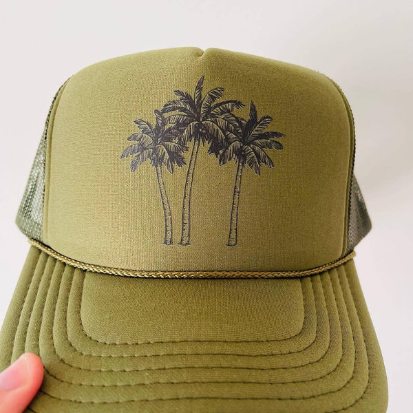 Palm Trees: White