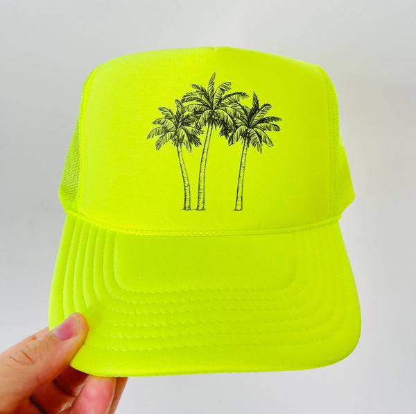 Palm Trees: White