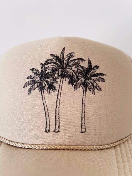 Palm Trees: White