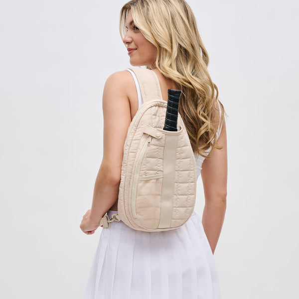 Match Point - Pickleball Sling Backpack: Cream