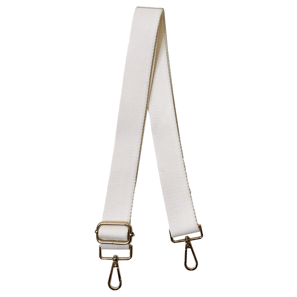 Solid Interchangeable 1.5" Cotton Bag Strap: Camel w/Gold Hardware
