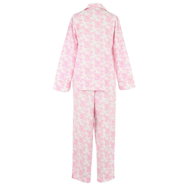 Pagoda Pink Long Sleeve Pajamas: S