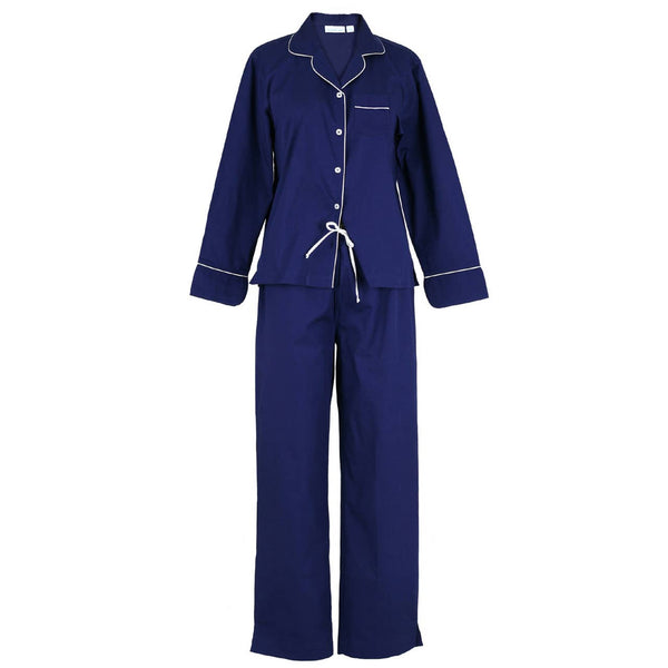Cooper Navy Long Sleeve Pajamas: XS