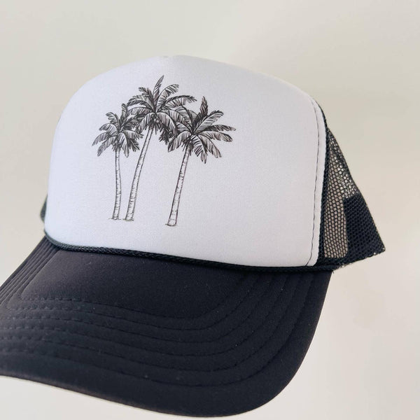 Palm Trees: White