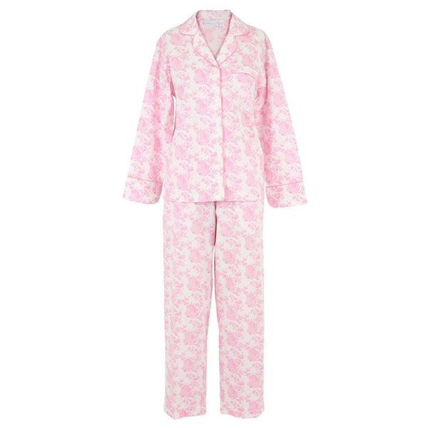 Pagoda Pink Long Sleeve Pajamas: L