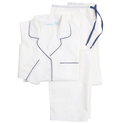 Logan Navy Long Sleeve Pajamas: S