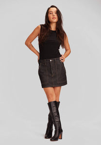 Tatum Mini Skirt  - Granite: 26