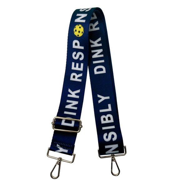 2" Printed SPORT Adjustable Bag Strap - ASSORTED: Black Ground DINK Strap