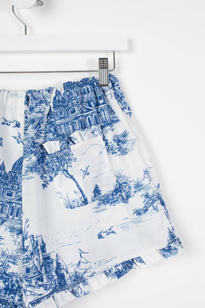 Colette Toile PJ Shorts: Red / S/M