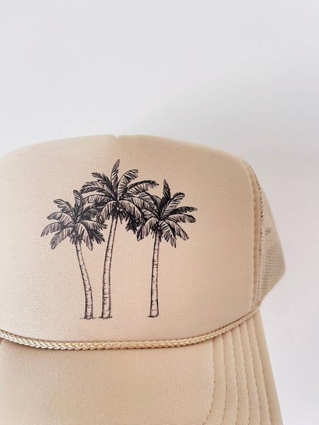 Palm Trees: White