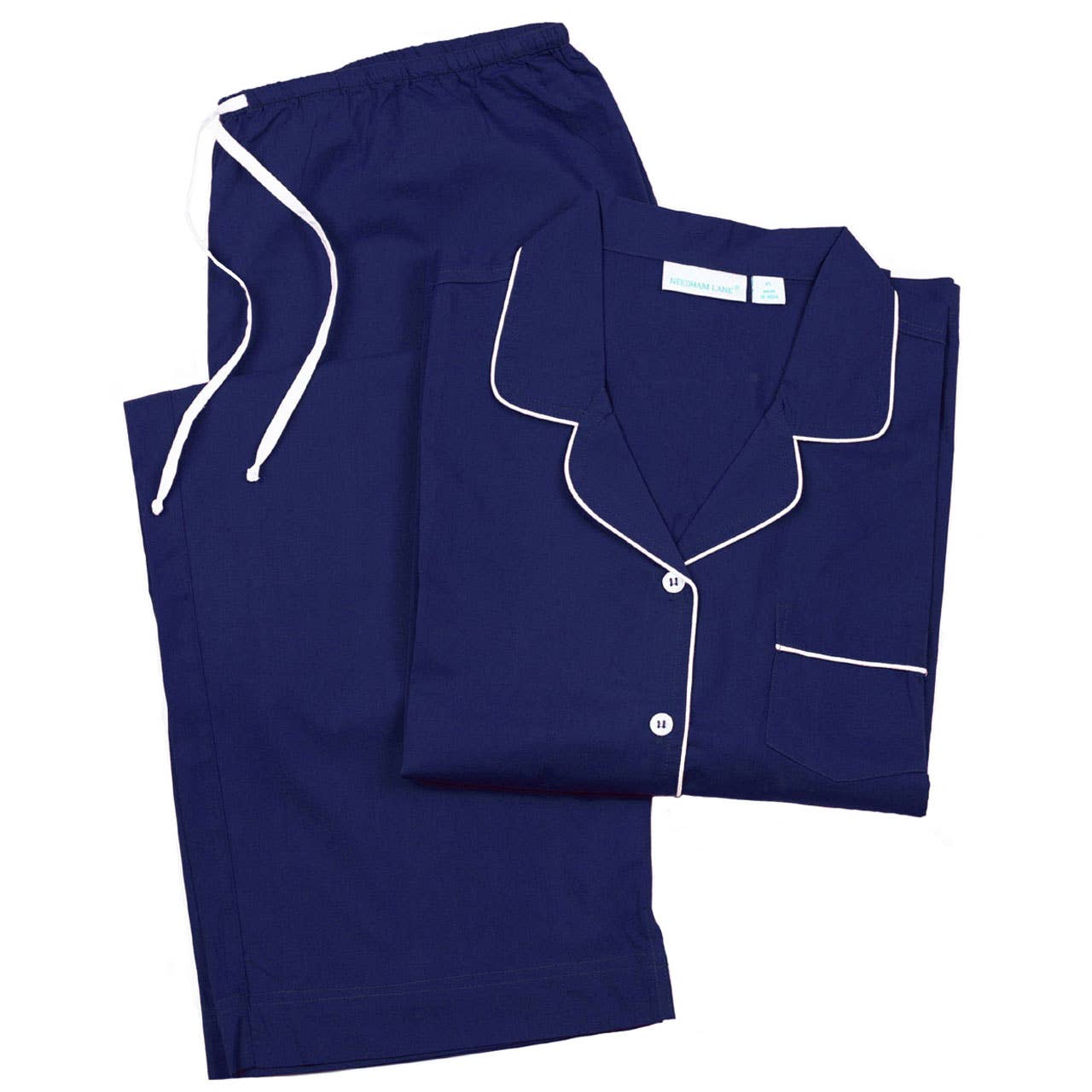 Cooper Navy Long Sleeve Pajamas: XS