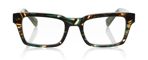 Fare n Square: 1.75 / 11 - Green Tortoise Front with Green Temples