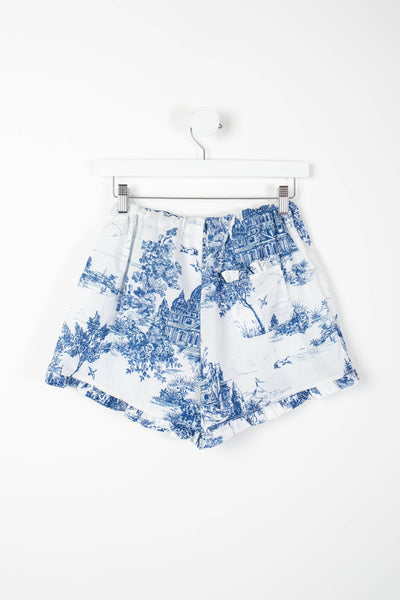 Colette Toile PJ Shorts: Red / S/M