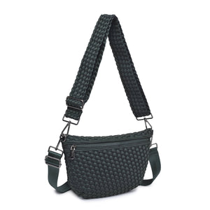 Ethereal - Woven Neoprene Crossbody Bag: Olive