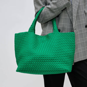 Sky's The Limit - Large Woven Neoprene Tote: Kelly Green