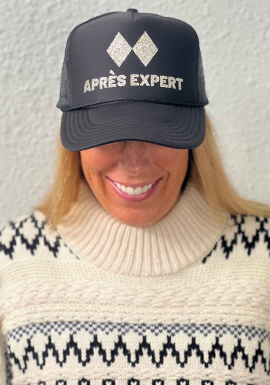 Apres Expert black trucker hat