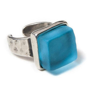 CUBE RING SILVER