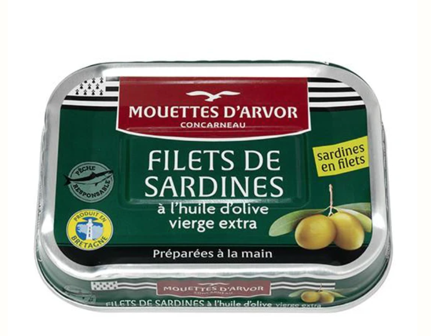 Mouettes d'Arvor Sardines in Extra Virgin Olive Oil