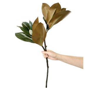 30"Artificial Magnolia-lifelike stem real touch leaves