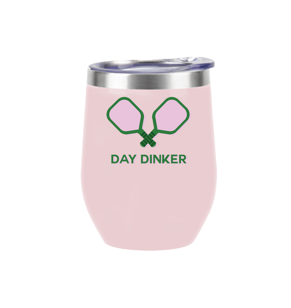 Insulated Wine Tumbler Pink - Day Dinker