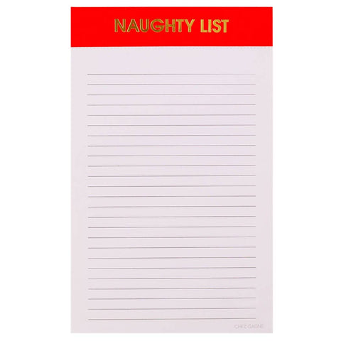 Naughty List Notepad