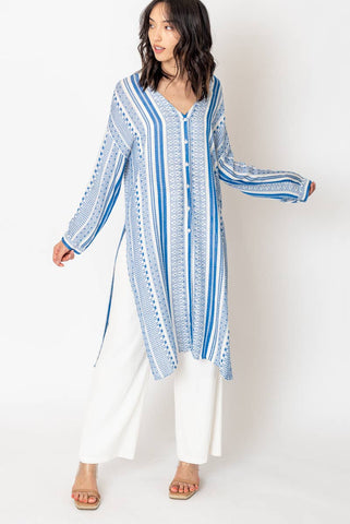 Long Sleeve Button Up Cardigan Top