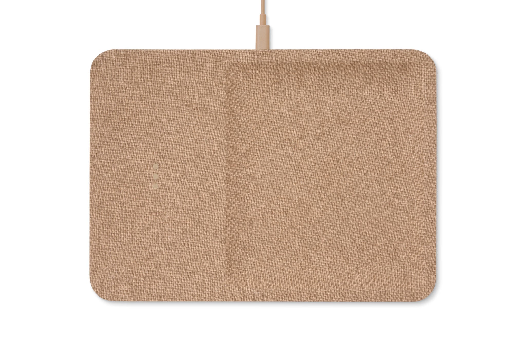 CATCH:3 - Essentials Linen  Wireless Charger with Valet Tray