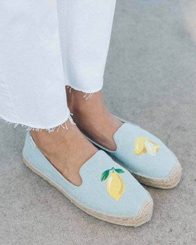 Lemon Platform Smoking Slipper
