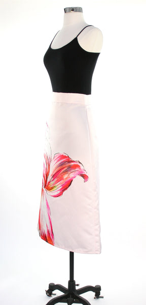 Rinascimento Painted Floral Long Skirt