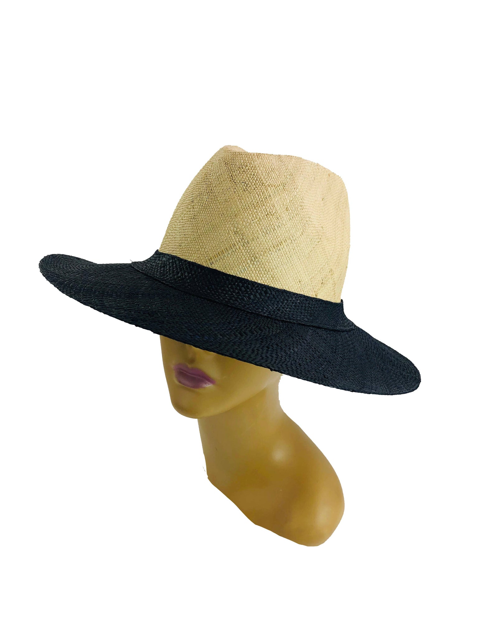 Panama Unisex Two Tone Straw Hats