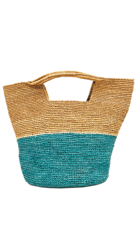 ConCon Two Tone Crochet Straw Bag