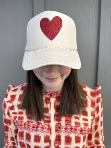 Heart - Tan Trucker