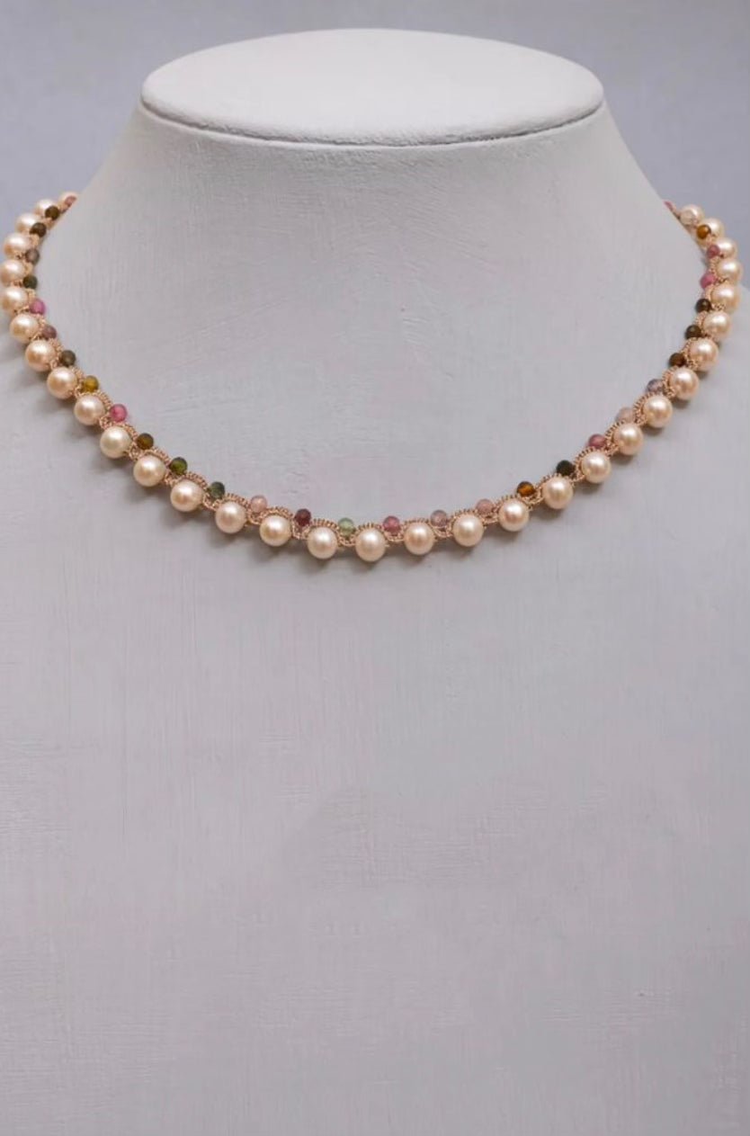 Freshwater & Semi Precious Pearl Necklace